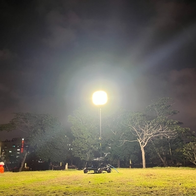 LitePro DLX レイアウト IP65 600W LED キャンプライト バルーンタワー 夜間建設現場用