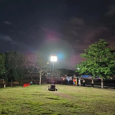 IP65 LED 望遠鏡マスト 充気式 作業灯塔 建設・道路工事
