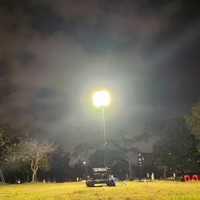 簡単 設置 360度照明 LED バルーン 作業 ライト 塔 建設現場
