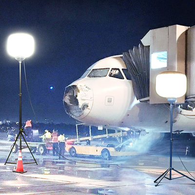 モバイル ホワイトバルーンライト フィルム 500W LEDライトタワー エンジニアリング 建設のためのモバイル LED