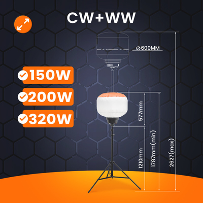 ポータブルLEDバルーンライト 建設 320W ディーゼルライトタワー 臨時照明