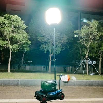 AC220V ハイマストライトタワー 700W バルーン バッテリー駆動 LEDライトタワー 建設用