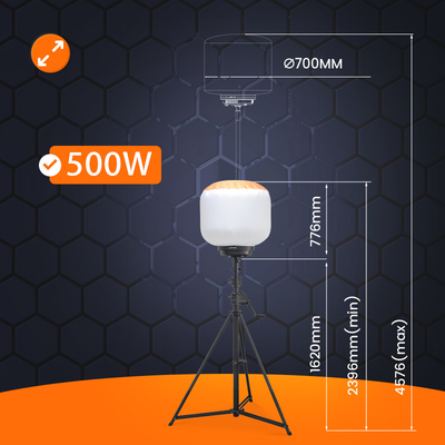 イベント 望遠鏡式 引き寄せ式 ライトタワー 500W LED気球 移動式 ライトタワー 大型イベント用