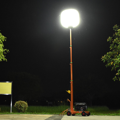 トロリーカート 三脚灯 800W 道路安全のためのLEDバルーンランプ