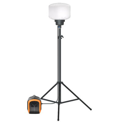 60W LED気球灯 2.05m 防水気球灯 スタンド 移動照明 キャンプ場用