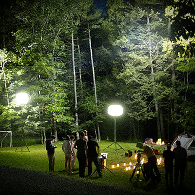 トリポッド LED バルーンライト 200W 月球照明塔 露天キャンプ用
